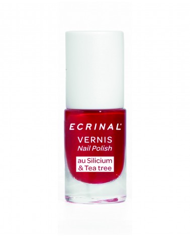 Vernis Coloré Silicium et Tea Tree Rouge Passion